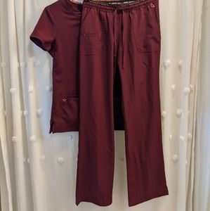 Heartsoul Red scrub set